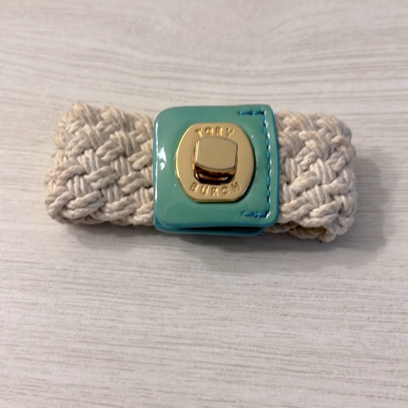 Tory Burch Woven Rope Twist Lock Bracelet - Picture 1 of 4
